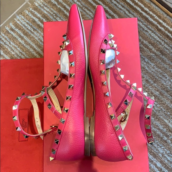 👏SOLD👏Red Valentino Rockstud Ballerina Flat - Picture 4 of 6